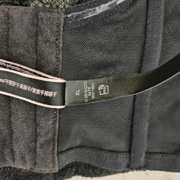 Victoria's Secret Women Lace Cropped Corset XL Black - Picture 4 of 11